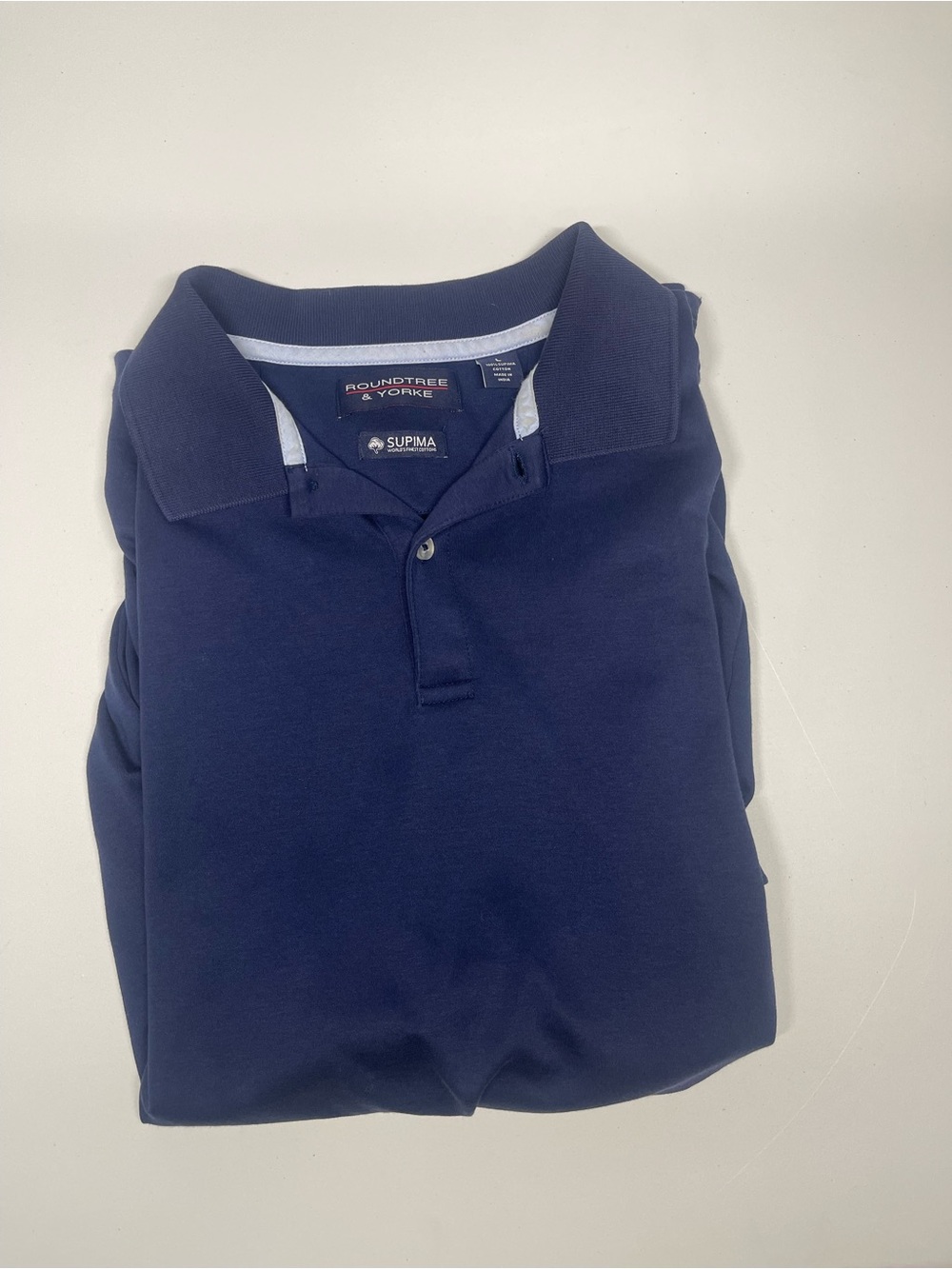 Roundtree & Yorke Men's Supima Cotton Polo Shirt - Size Large
